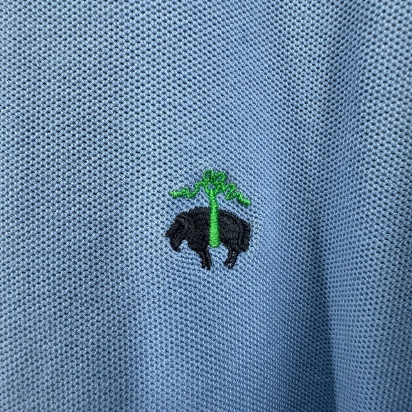 Brooks Brothers 346 Original Fit Long Sleeve Polo Shirt Mens L Blue Cotton - Picture 3 of 9